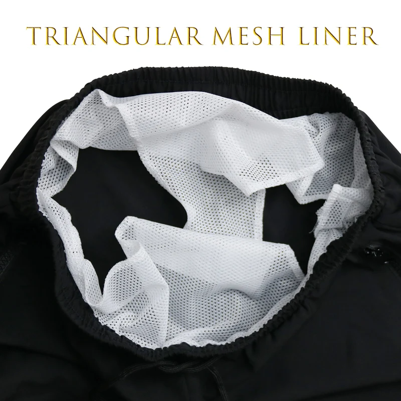 남성용 체육관 운동 러닝 반바지, 지퍼 포켓 메쉬 라이너, 여름 스포츠 운동, 빠른 건조 신축성 반바지, 수영 트렁크