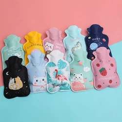 Cute Hand Warmer Hot Water Bag Warm Cartoon Hot Water Bottle Water Injection Cold Small Soft Reusable