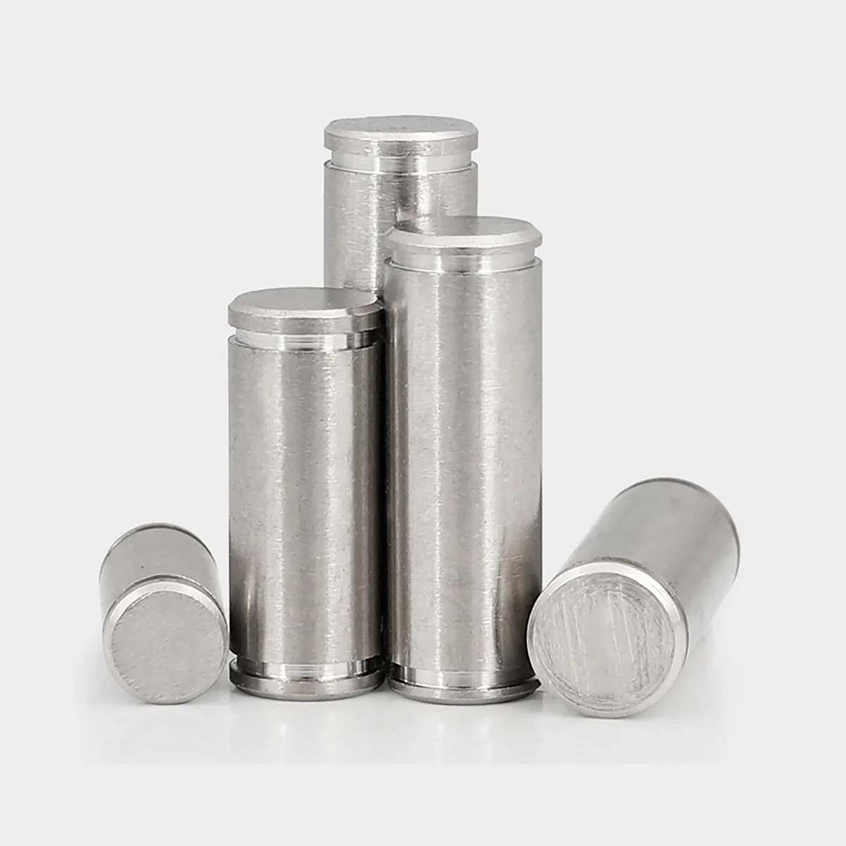 304 Stainless Steel Double Head Card Groove With Elastic Retaining Ring Cylindrical Pin Shaft Positioning Pin M3M4M5M6M8