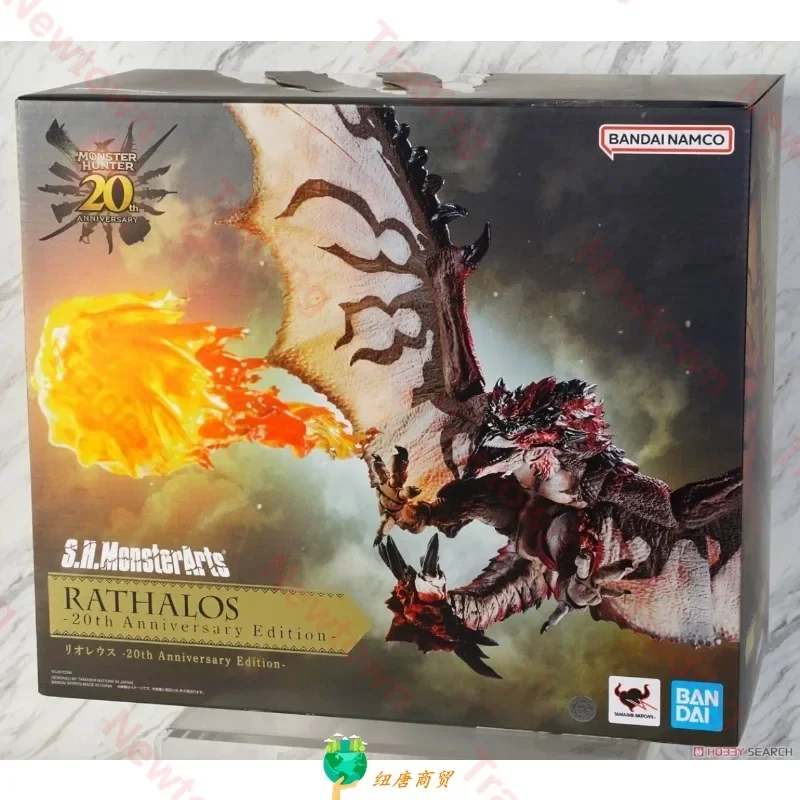 Bandai Monster Hunter S.H.MonsterArts SHM Male Fire Dragon 20th Anniversary Edition Anime Action Figure Finished Model Toy Gifts