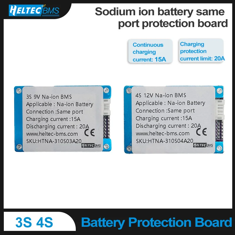 3S 4S Sodium Battery Protection Board 20A Sodium-ion Battery BMS 9V 12V Na Battery Pack with Balance