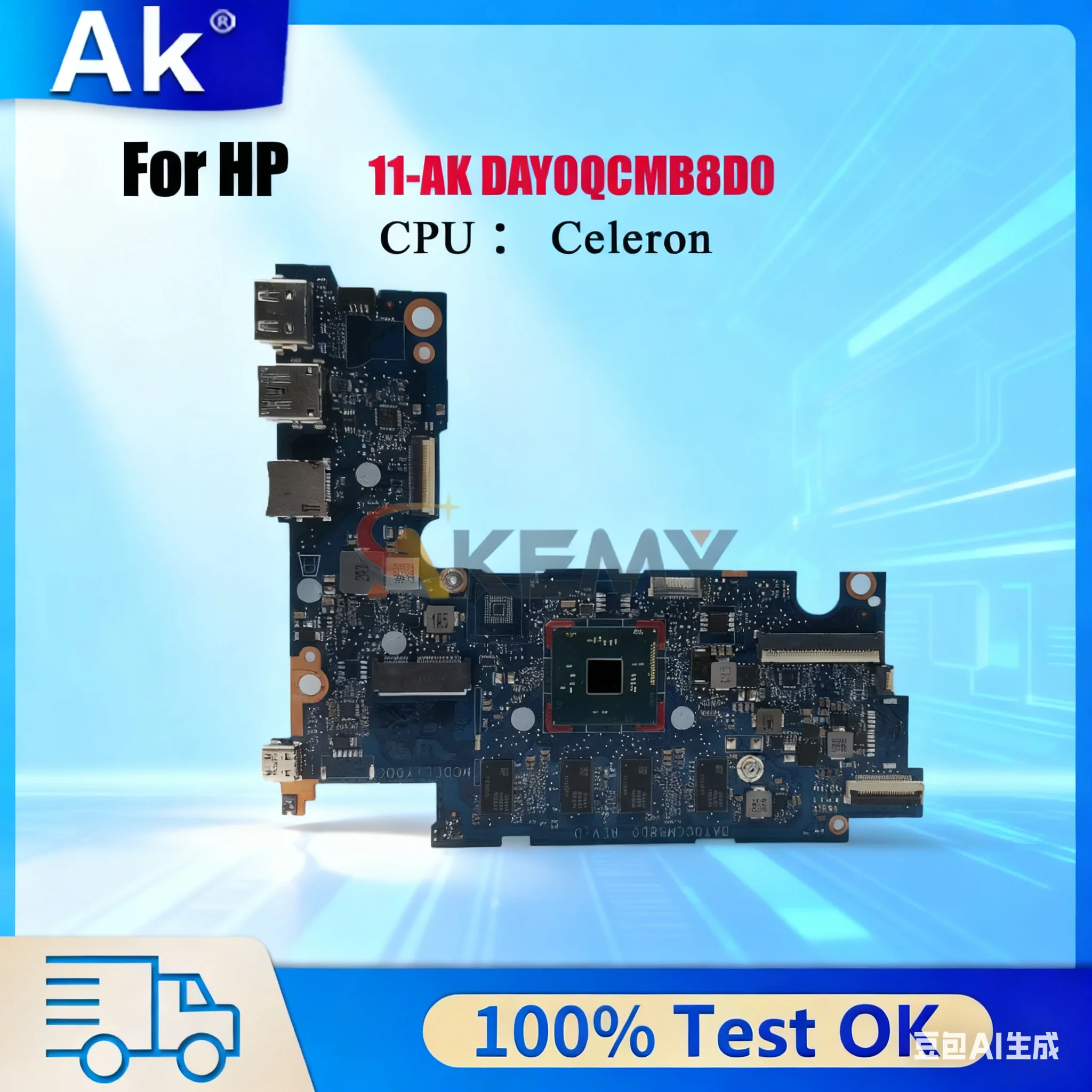 

DAY0QCMB8D0 Материнская плата для ноутбука HP Stream 11-AK с процессором Atom X5-E8000, 4 ГБ ОЗУ, 32 ГБ SSD L59929-601 L59929-001