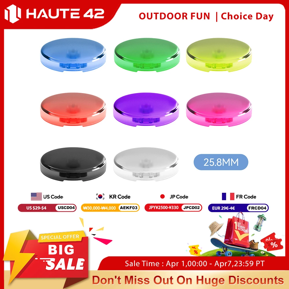 

Haute42 Hitbox Cross Keycaps For Leverless Arcade Controller Hitbox Button Caps 25.8mm Low Profile Keycaps DIY For Kailh Switch