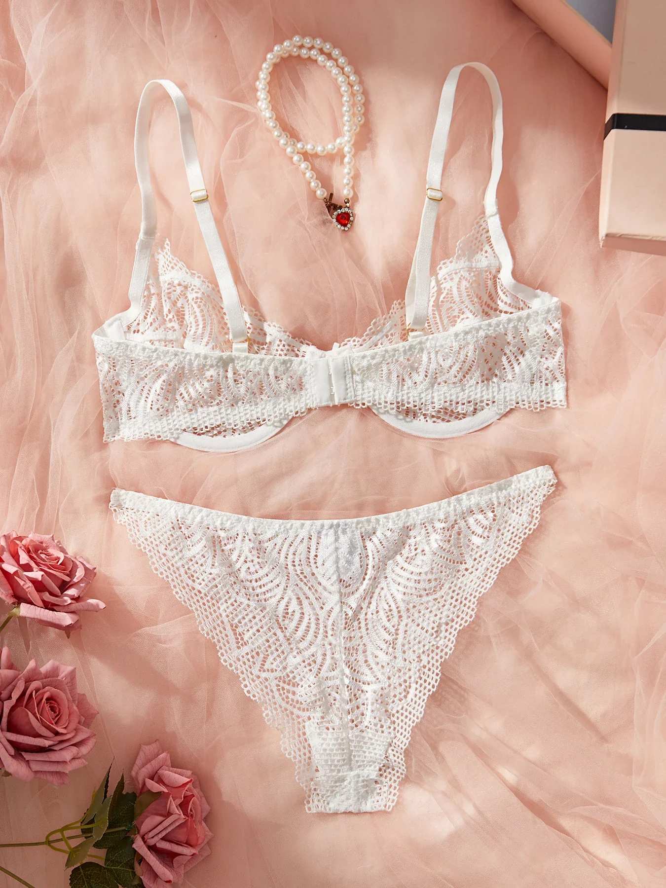 여성 레이스 베이비돌 란제리 속옷 로맨틱 섹시 여성 큰 가슴 나이트 브라렛 속옷 세트