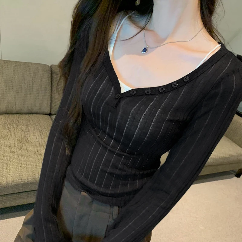 

Винтажная уличная одежда в стиле Харадзюку, топ в корейском стиле, сексуальные тонкие футболки, женская полупрозрачная облегающая летняя футболка Pure Desire