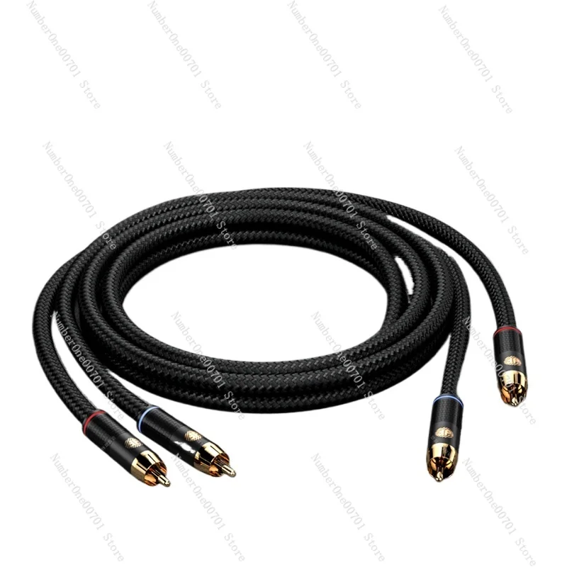 Subwoofer cable RCA audio  Car power amplifier audio cable HiFi lotus signal cable