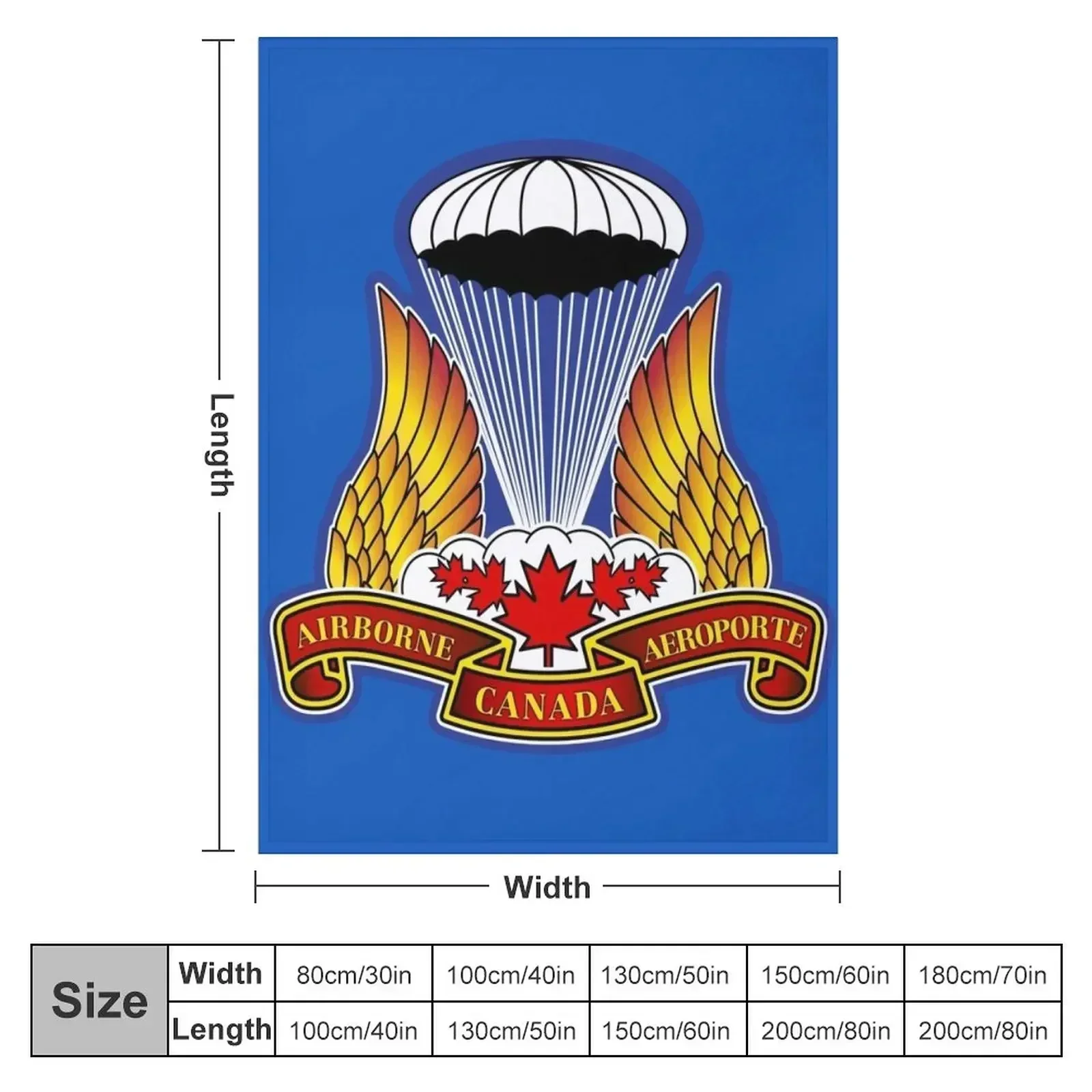 CANADIAN AIRBORNE REGIMENT Throw Blanket warm winter Thermals For Travel Hairy Blankets