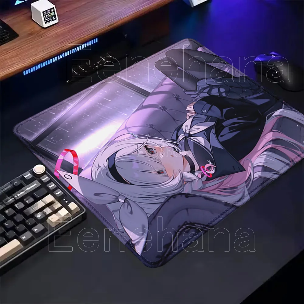 HD printing Blue Archive small size Mousepad Ryuuge Kisaki Sorasaki Hina PC Gaming Anime girl Mouse Pad Keyboard Office Desk Mat