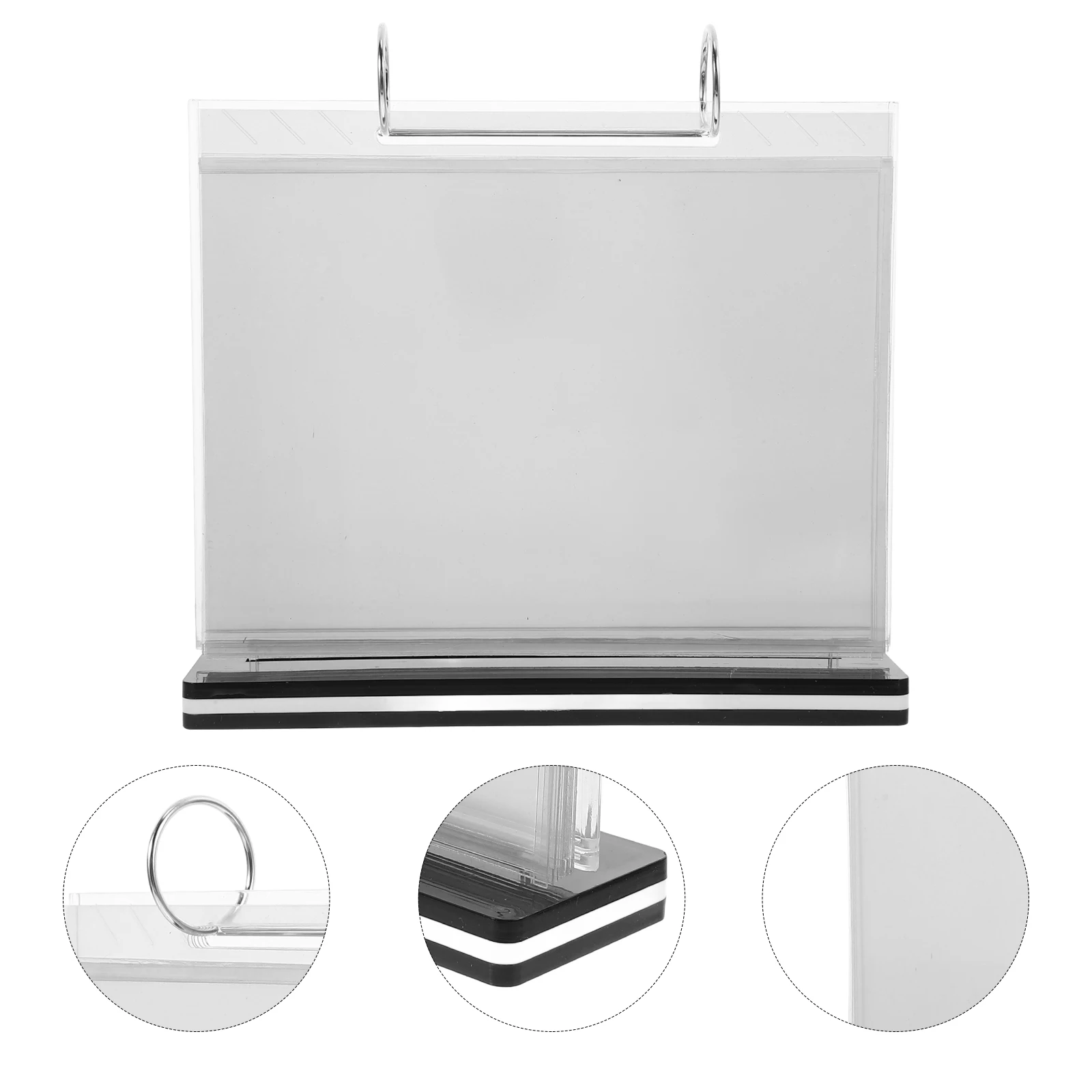 

Menu Clear Sign For Table Label Display Stand Brochure Display Holder Transparent Sign Stand Document Paper Holder Pvc