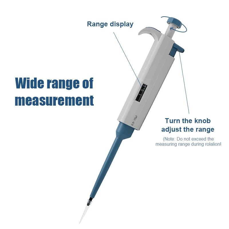 WESTTUNE Single-Channel Pipettor Adjustable Variable Volume Micropipette High Accurate Pipettor for Laboratory