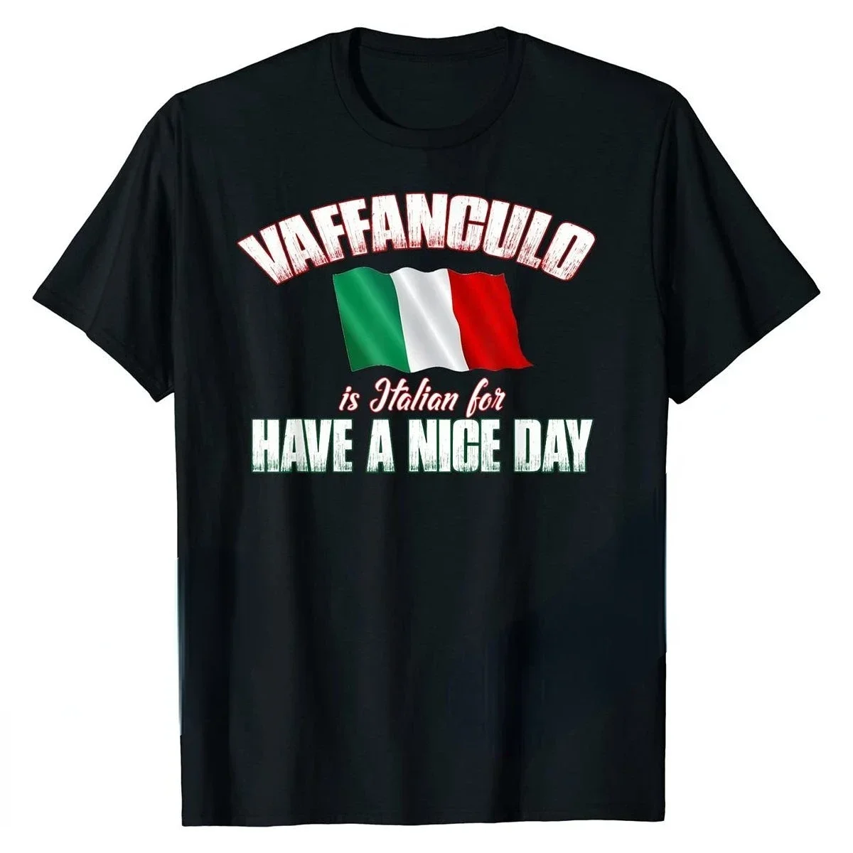 

Creative Vaffanculo Have A Nice Day Shirt-Funny Italian T-Shirt Student Men Tees Group Summer Casual top Tshirts Design Plain