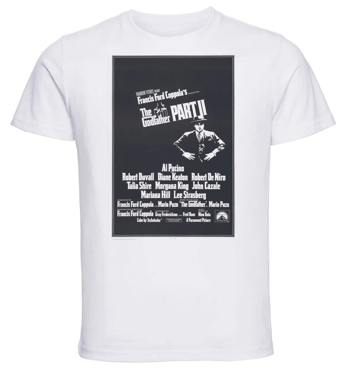 T-shirt Unisex White Playbill Film Godfather Part Ii