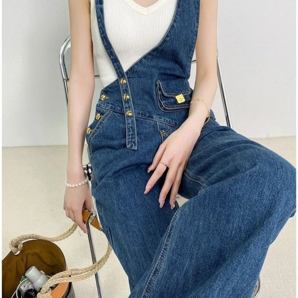 레트로 메탈 버튼 비대칭 스트랩 데님 팬츠 미니 웨이스 - Women Bags Jeans 리뷰 및 가격