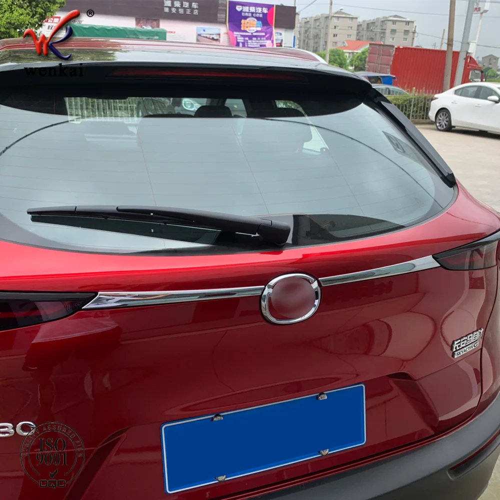 

Chrome Exterior Rear Tail Trunk Wing Molding Cover Trim For Mazda CX30 CX-30 DM 2020-2021