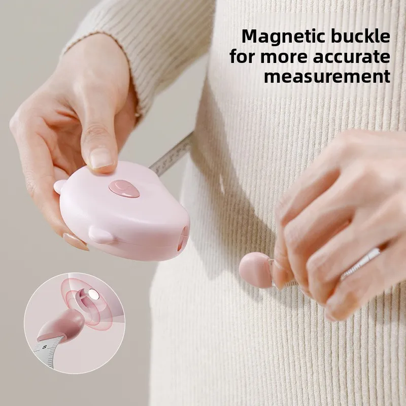 

Магнитная мягкая рулетка для дома с автоматическим втягиванием для измерения трехмерных размеров одежды, с четкой разметкой, прочная