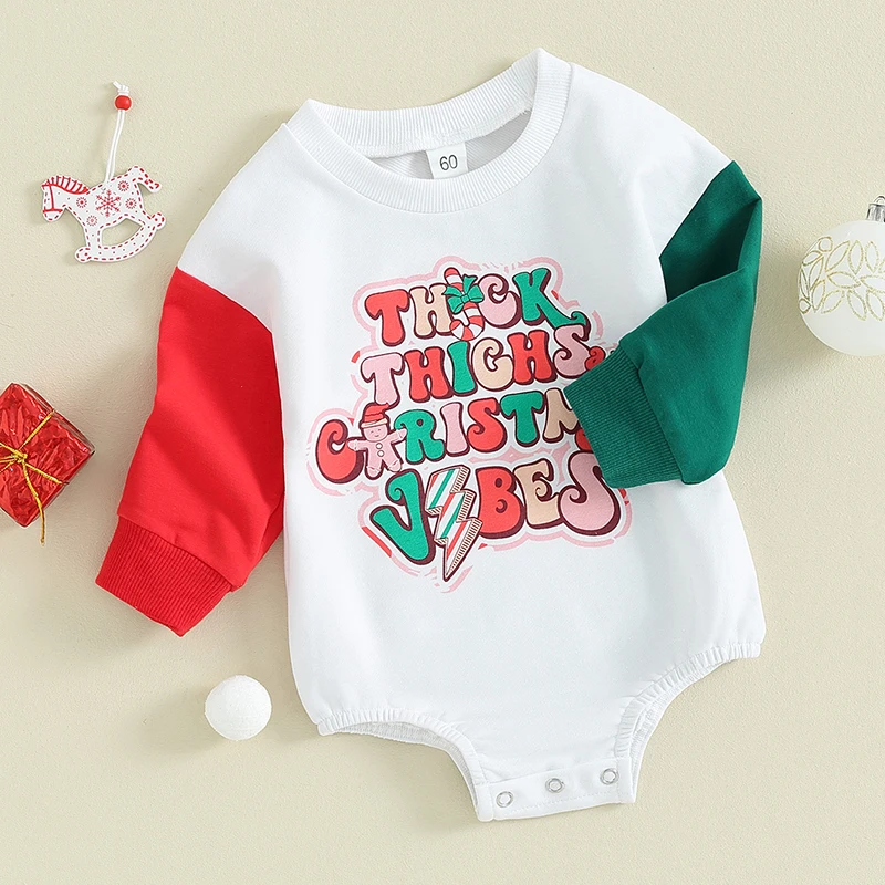 

Infant Holiday Jumpsuit Festive Snowflake Pattern Toddler Xmas Romper Cozy Winter Outfit Baby Pajamas