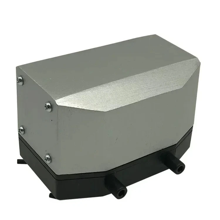 Stable ultra-quiet QB-F series air pump output with Normandy inlet shock foot hot sale aluminium shell