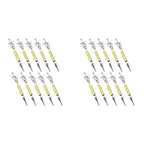 ABSS-20 Set Christmas Tree Ornament Woodturning Project Kit, Christmas-Crafts DIY Tree Hanging Decoration Turning Kit B