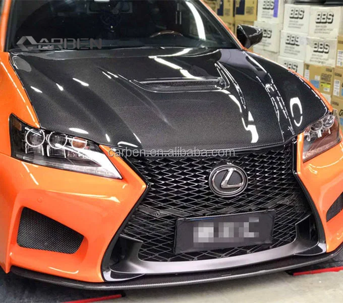 

GS-F-STYLE Carbon Fiber Hood New Condition Compatible with for LEXUS GS Models 2013-2019