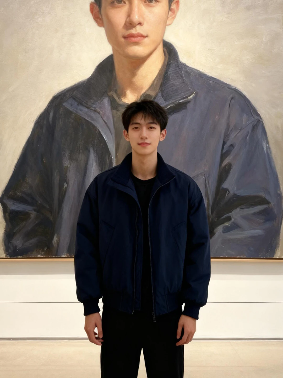 

Warmth Men's ort down Cotton Jaet American Sle Baseball Bomber Coat Stand Collar Thiened Winter Outerwear Coat