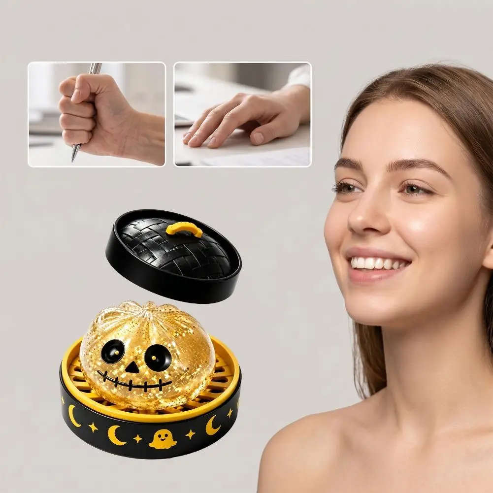 Halloween-Teigtaschen-Quetschspielzeug, Glänzendes Glitzer-Soft-Fidget-Spielzeug, Kürbis-Augapfel-Geister-Stil, Stressabbau-Party-Überraschungsgeschenk – Detail 6