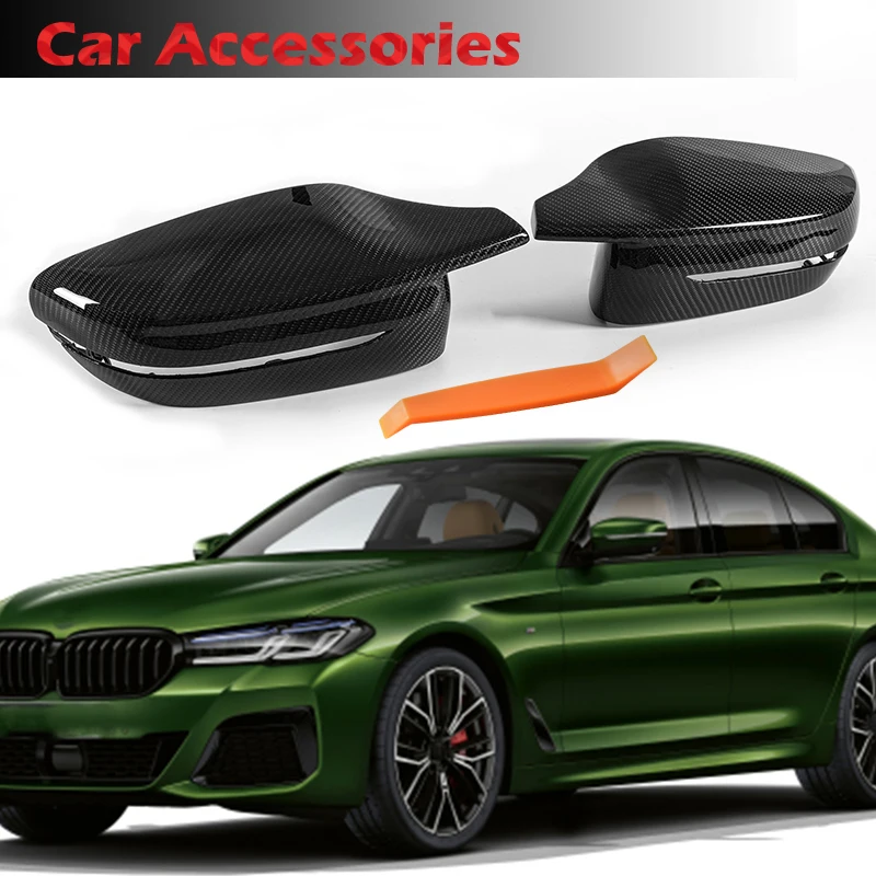 Lhd espelho retrovisor espelho lateral capa de fibra de carbono apto para bmw série 3 g20 g21 g28 2019-2022 320d 330e 330i 340i acessórios do carro