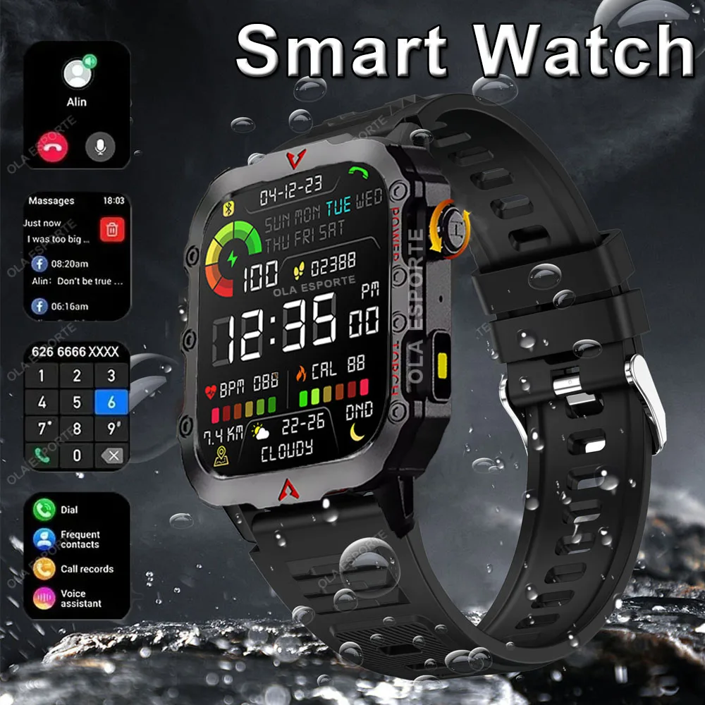 

2025 Smartwatch Новые GPS Смарт-часы Мужчины 1,71-дюймовый HD-экран GPS и работа/прием телефонных звонков Батарея 340 мАч Смарт-браслет