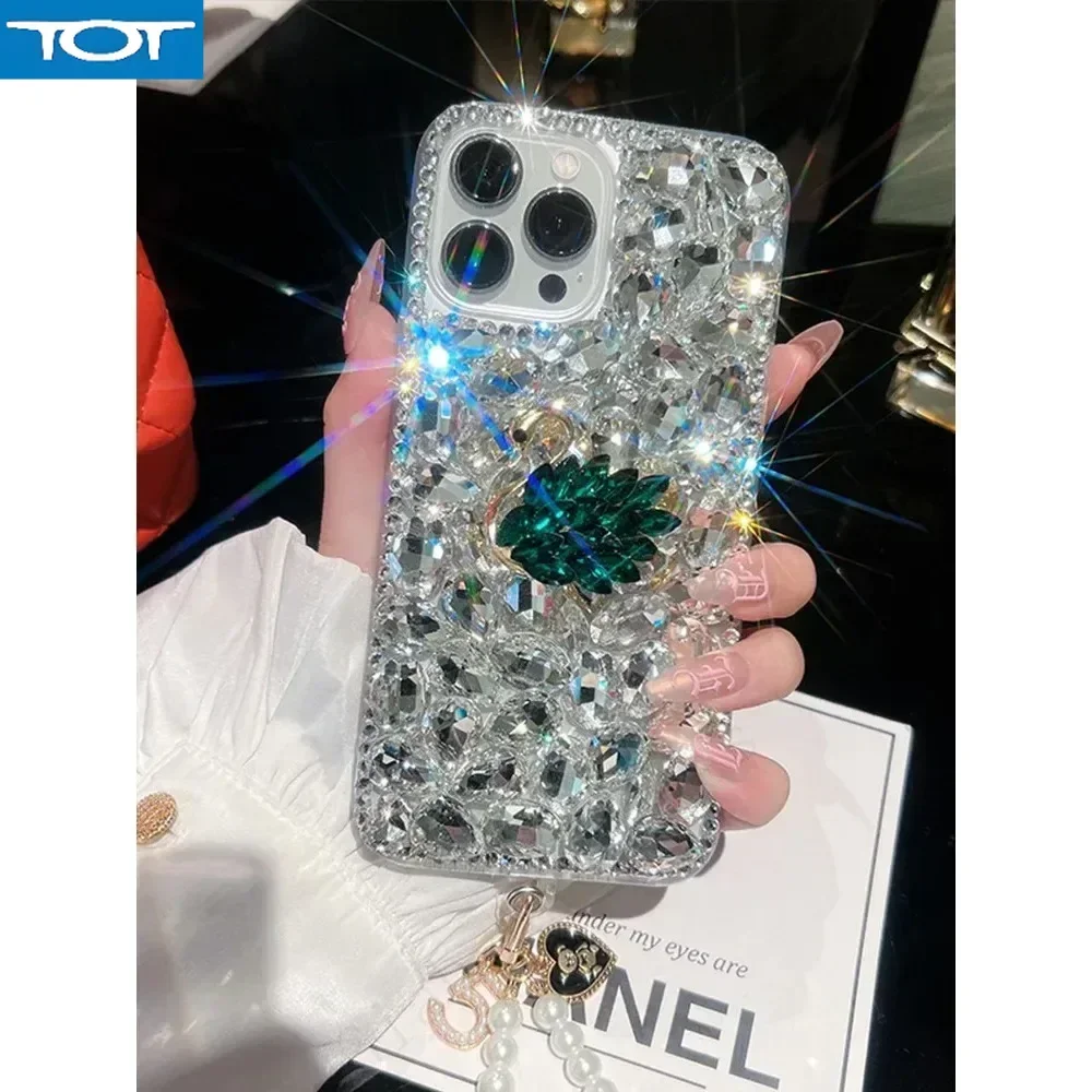 

Crystal Swan Phone Case for Samsung, 3D Bling Diamond, Glitter, S23, S22, S10, S24, S20 FE, S21 Plus Ultra, Note 10, 20 Lite