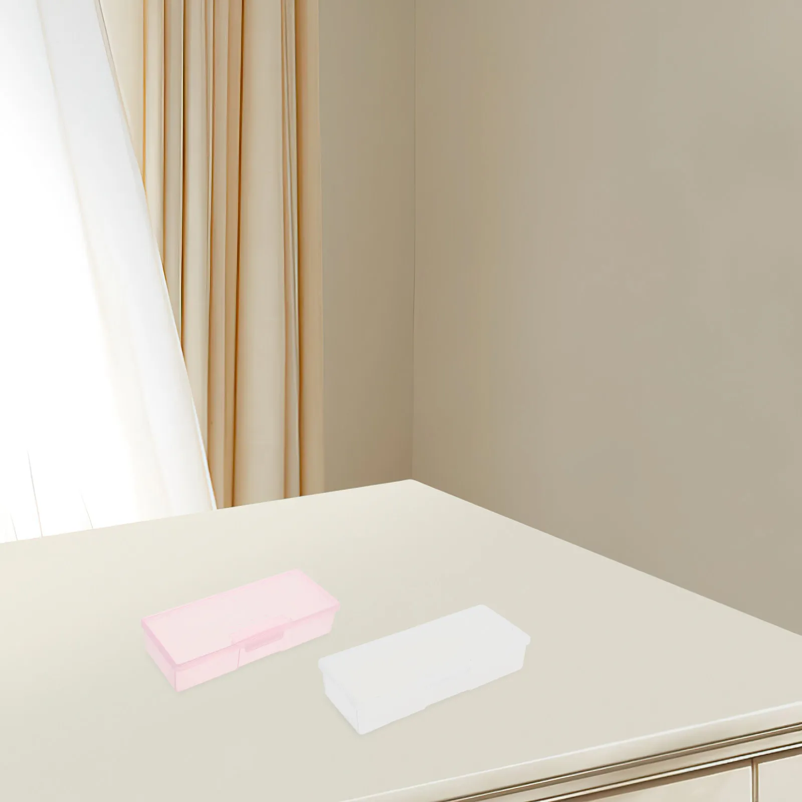 

6Pcs Clear Nail Storage Box Transparent Plastic Organizer Multi-Compartment Dustproof Nail Tool Case Portable Manicure Pedicure