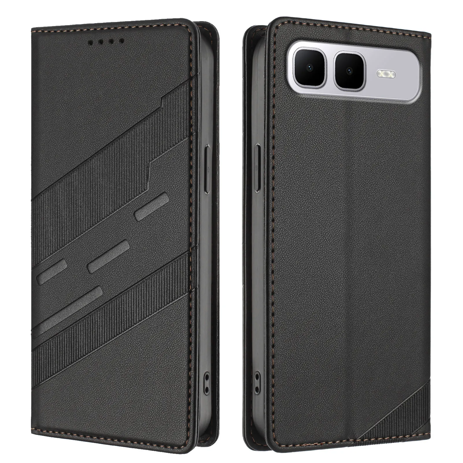 ل انفينيكس الذكية 10 زائد X6725B حافظة جلدية فاخرة ريترو الجلد المحفظة كتاب الوجه المغناطيس غطاء كامل Smart10 زائد فوندا أكياس الهاتف #2