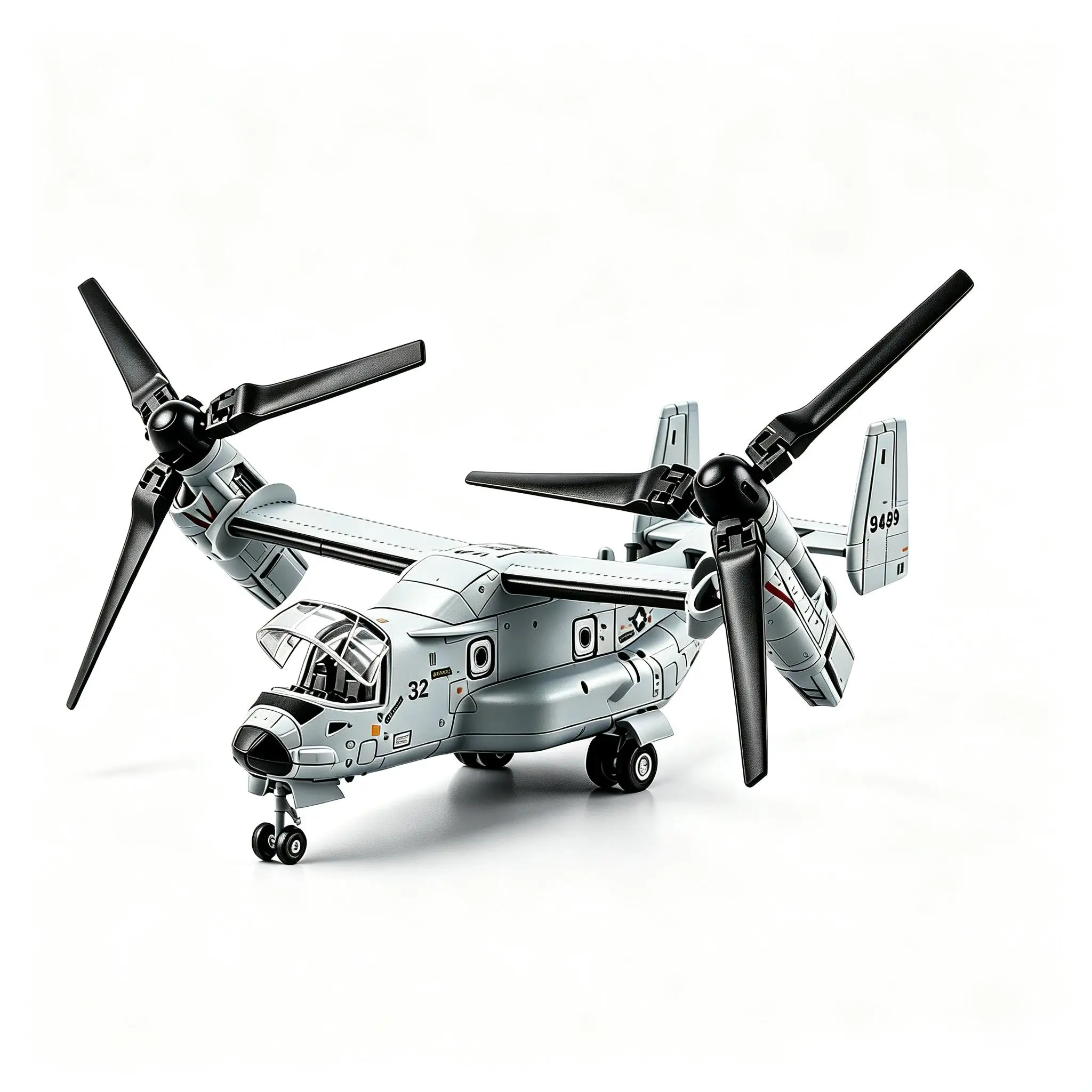 1/72 V-22 Osprey Tiltrotor-Flugzeugmodell aus ABS-Kunststoff, Militärflugzeugmodell zum Zusammenbauen, Spielzeug für Sammler, zur Ausstellung oder als Geschenk – Detail 1