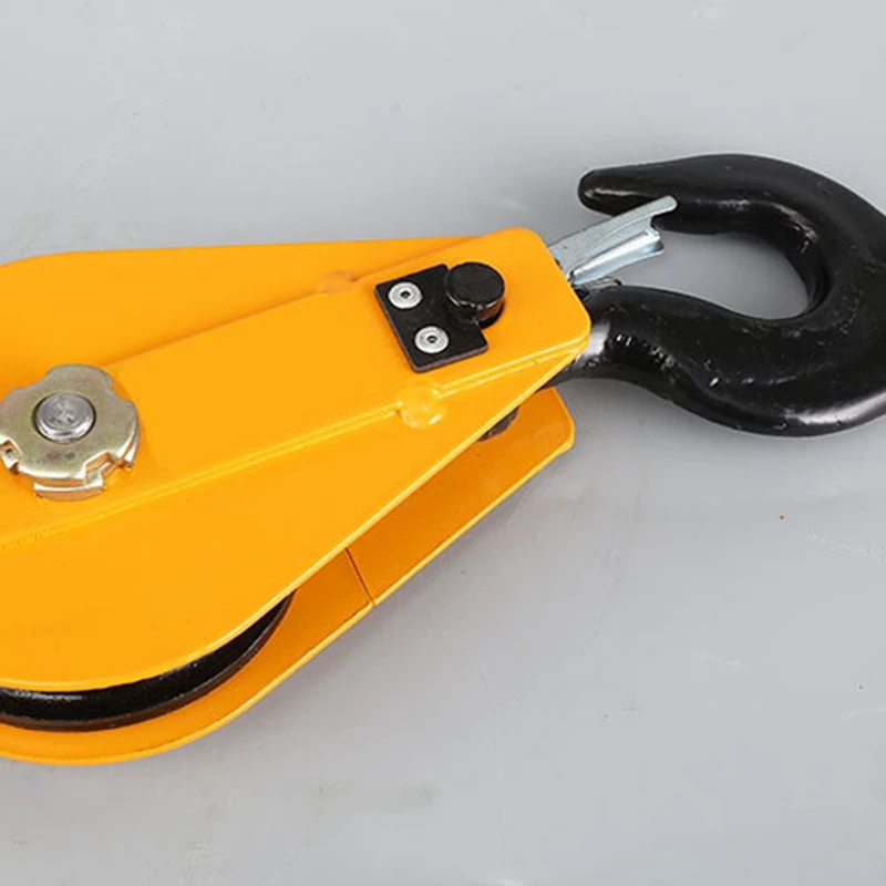 Lifting Block Labor Saving Pulley With Hook 0.5T 8.5Cm/3.3Inch Single Bearing Pulley Block