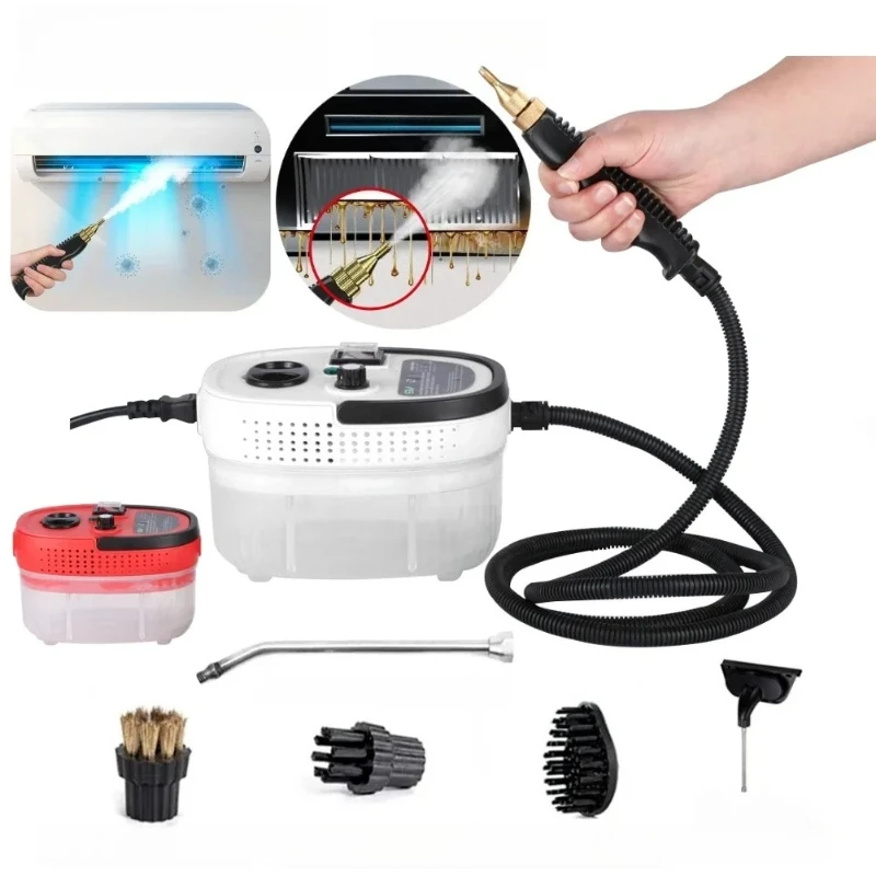 

L # For Portable Steam Cleaner 2500W Handheld Steam Cleaner High Pressure Portable Cleaner Steamer 6 Gear Temperature For Home