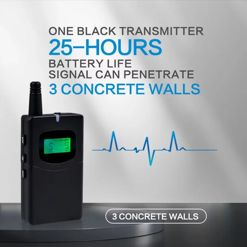 Wireless Whisper Tour Guide System M1 High Quality for Simultaneous Interpretation Tourism Visit  Teaching Training
