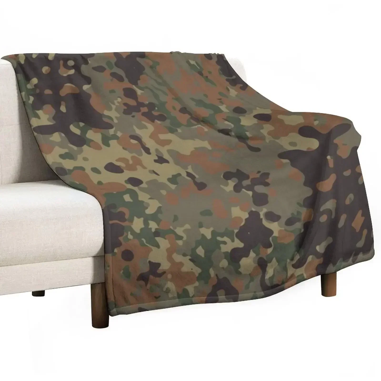 Flecktarn Pattern camouflage Throw Blanket for winter Luxury Throw Sofa Blankets