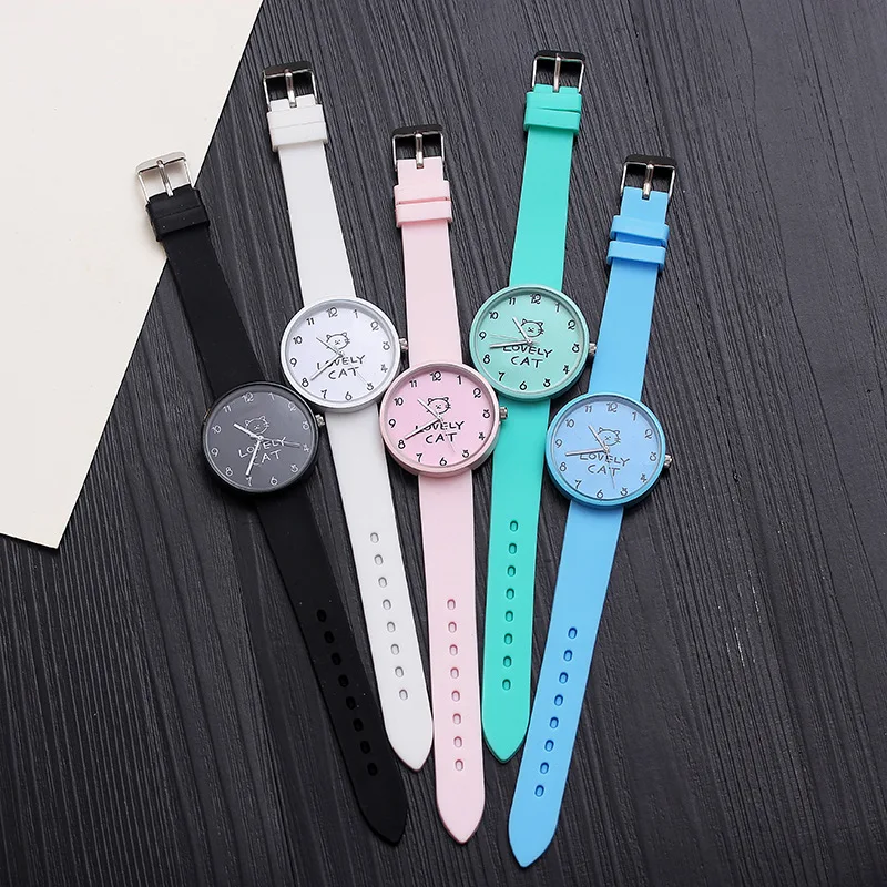 

Forest Style Quartz Small Sweet Cute Light Luxury High Aesthetic Design Niche Student Girl Simple Artistic Silicone Trendy Watch