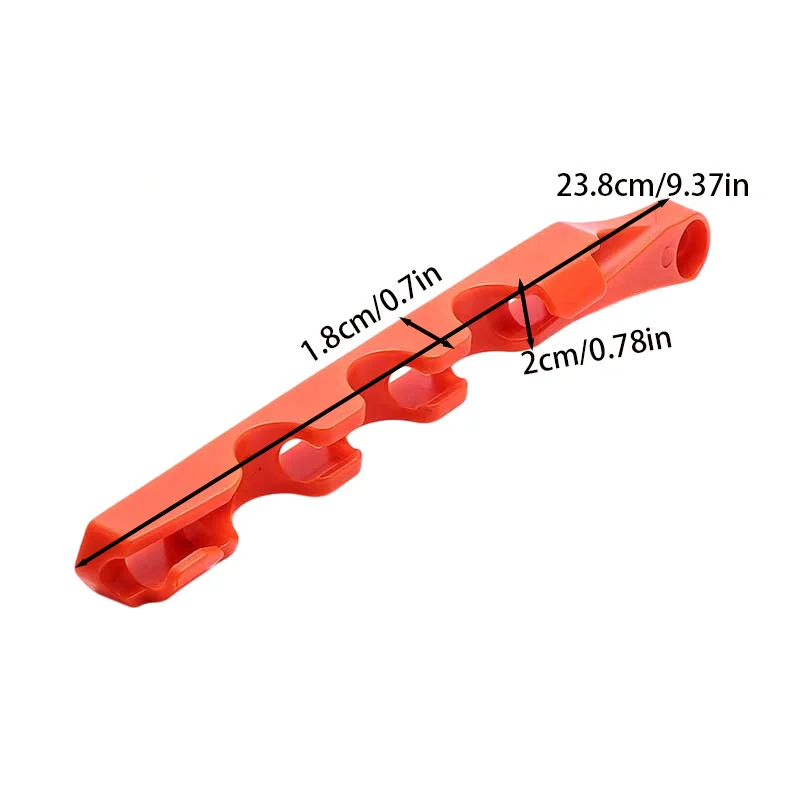 Orange flat fork oil pipe clamp for off-road motorcycle hose secure fit