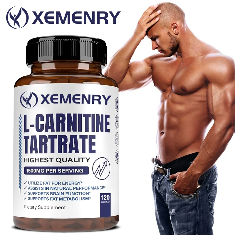 

Maximum L-Carnitine Tartrate Supplement - 1500 Mg - Boosts Natural Energy, Supports Metabolism and Relieves Fatigue 120 Capsules