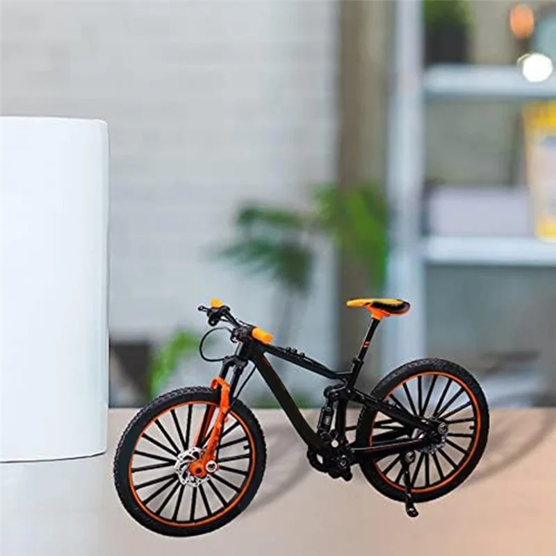 نموذج دراجة هوائية جبلية ديكور دراجة الفن المعادن دراجة ركوب الدراجات هدايا لراكبي الدراجات ديكور المنزل سطح المكتب الحلي دائم-