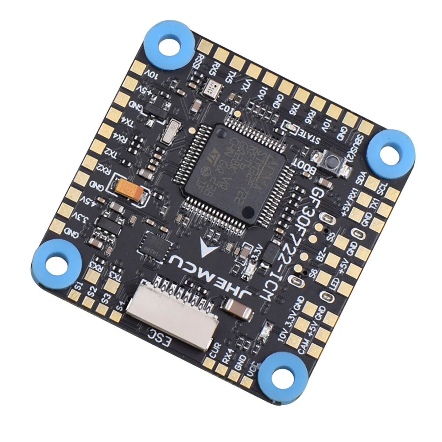 JHEMCU F722 Stack GF30F722-ICM Flight Controller + RuiBet 45A 55A 4in1 ESC 3-6S BLHELI_S Dshot600 30.5mm FPV Drone