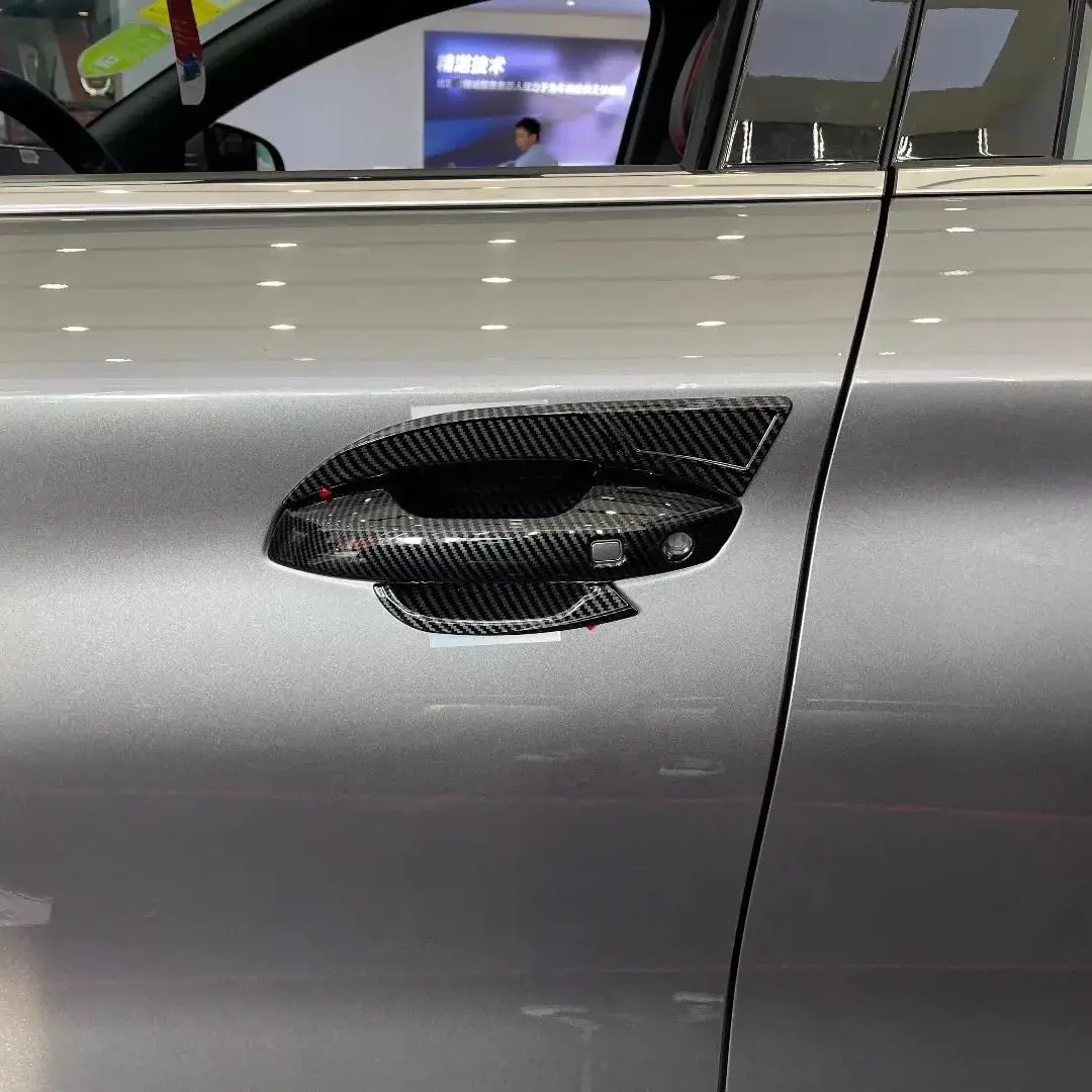 

For BYD YUAN PLUS EV ATTO 3 2022 2023 ABS Auto Door Handle Cover Door Bowl Frame Protection Trim Sticker Car Styling Accessories