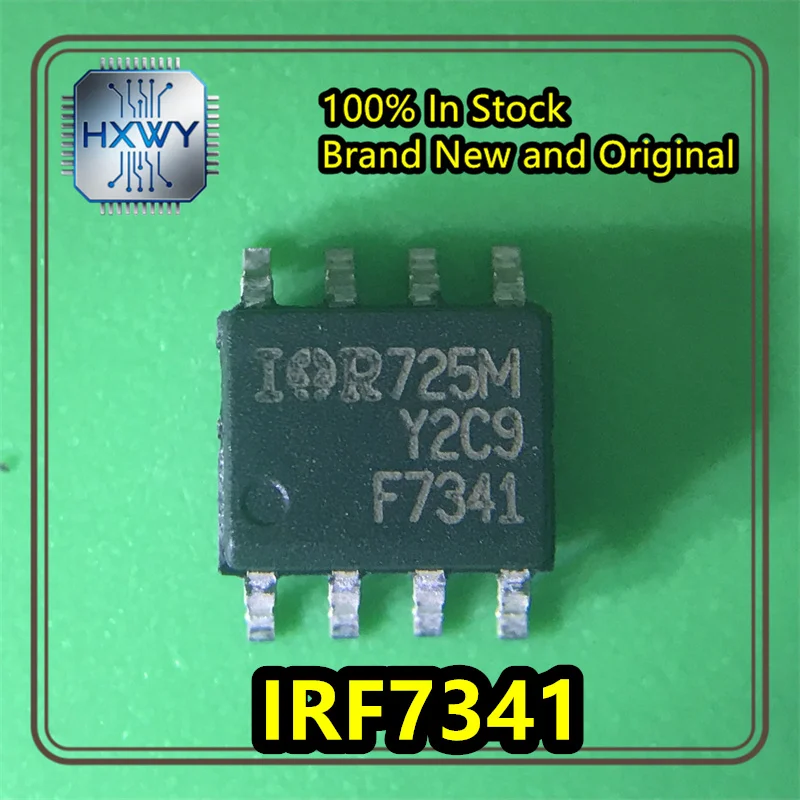 (20/100 units) Original Authentic IRF7341TRPBF IRF7341 F7341 SOIC-8 Dual N-Channel 55V/4.7A Surface Mount MOSFET