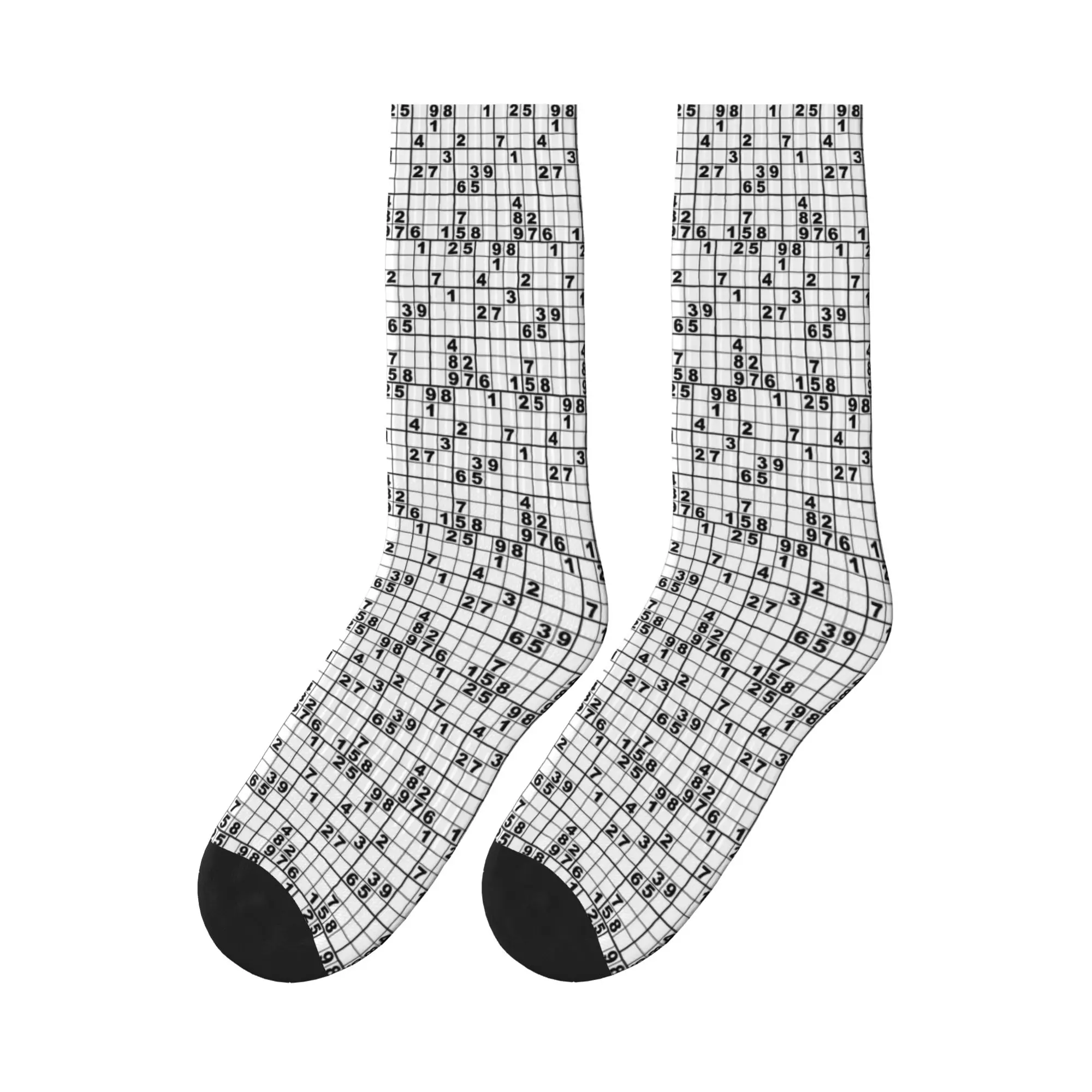 

Sudoku Sports Socks Super Soft Stockings All Season Long Socks for Man's Woman's Christmas Gifts