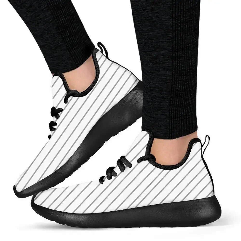 Benutzerdefinierte Schuhe Benutzerdefinierte Bilder Kinder Mesh Stricken Weiße Sohle Turnschuhe Casual Lace Up Wohnungen Jungen Mode Licht Schuhe