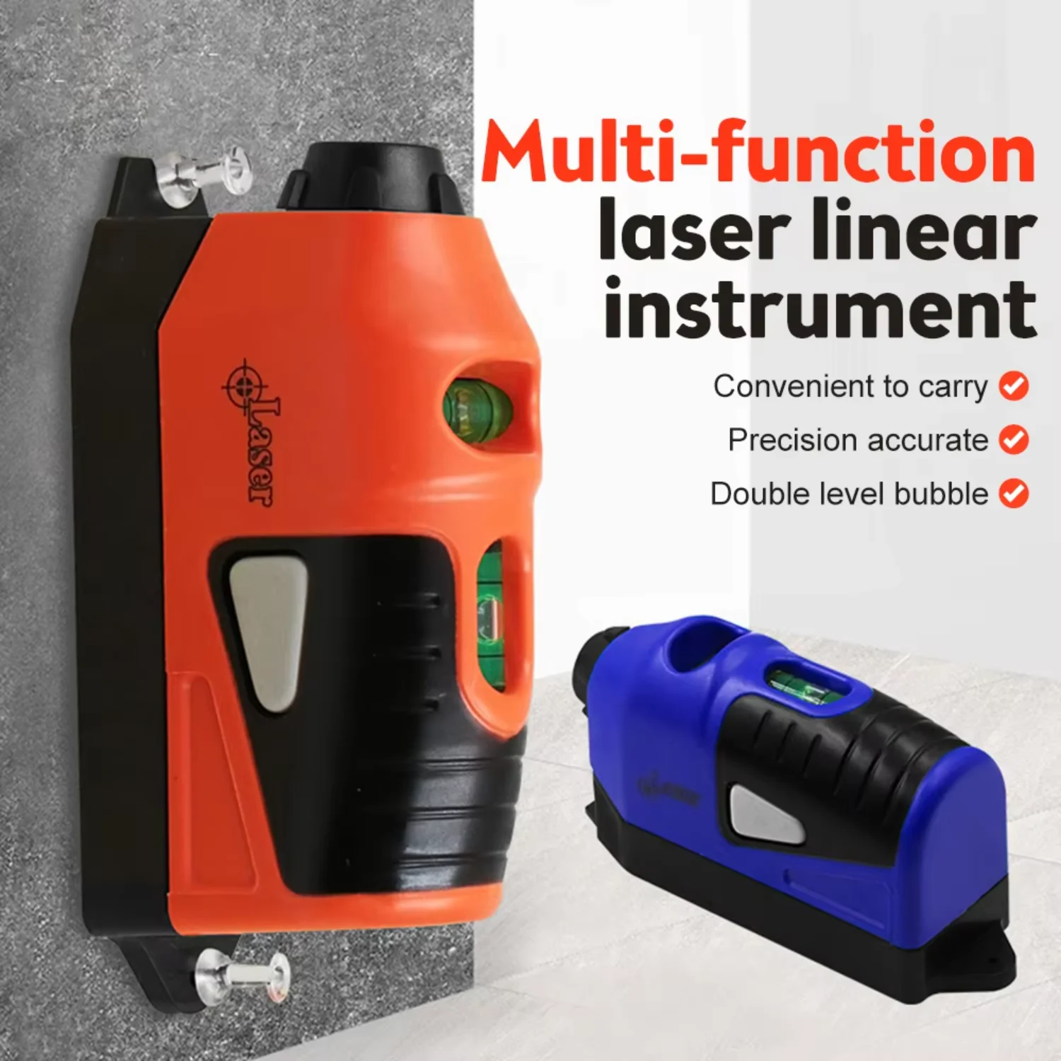 Laser Level Mini Vertical Spirit Level Tool Laser Level Wall Laser Straight Laser Guided Level Line Measurement Gauge Tool