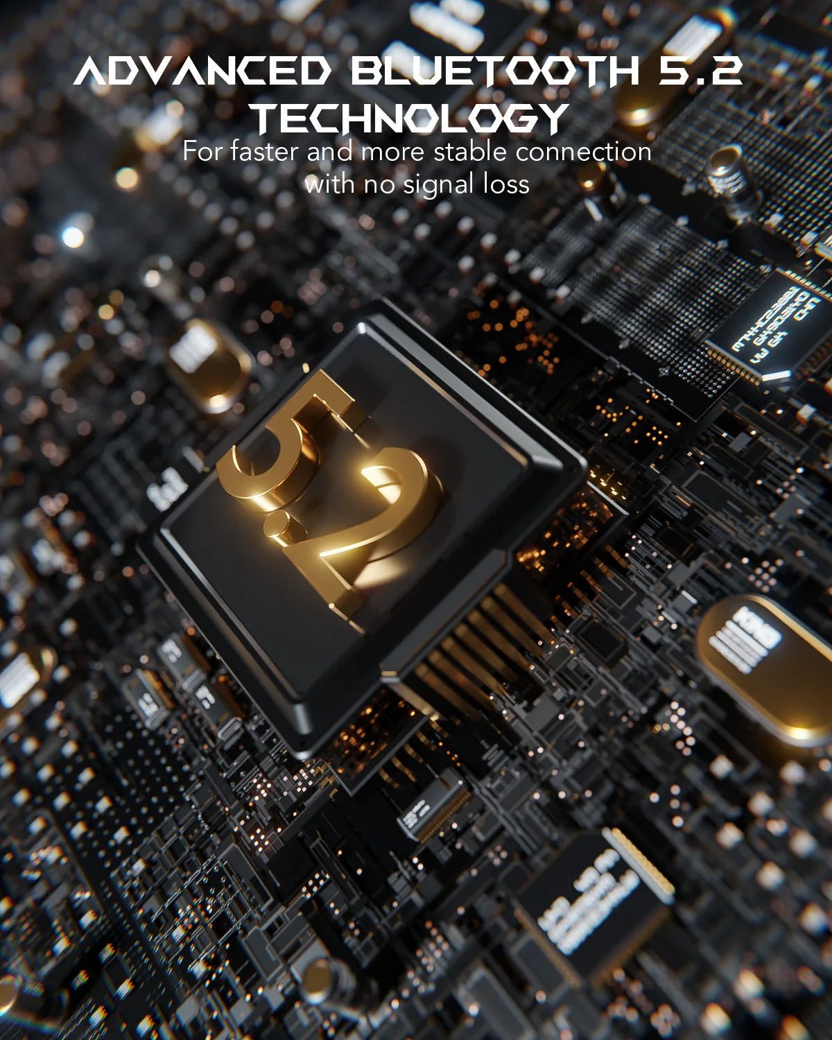 Black Shark  Lucifer T6 Wireless Gaming Earbuds with Bluetooth 5.2, IPX5 Waterproof, 26h Listening Time