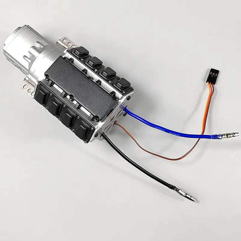 For Tamiya RC Car Gearbox Metal Brushed Second Gear Gearbox Suitable for 1/14 RC Truck DIY Upgrade Modification Accessories