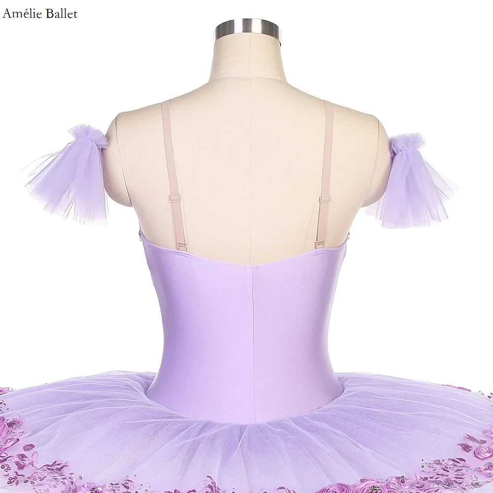 BLL510 أومبير الأرجواني قبل المهنية الباليه توتو فطيرة توتو للفتيات والنساء مرحلة الأداء فستان رقص #6