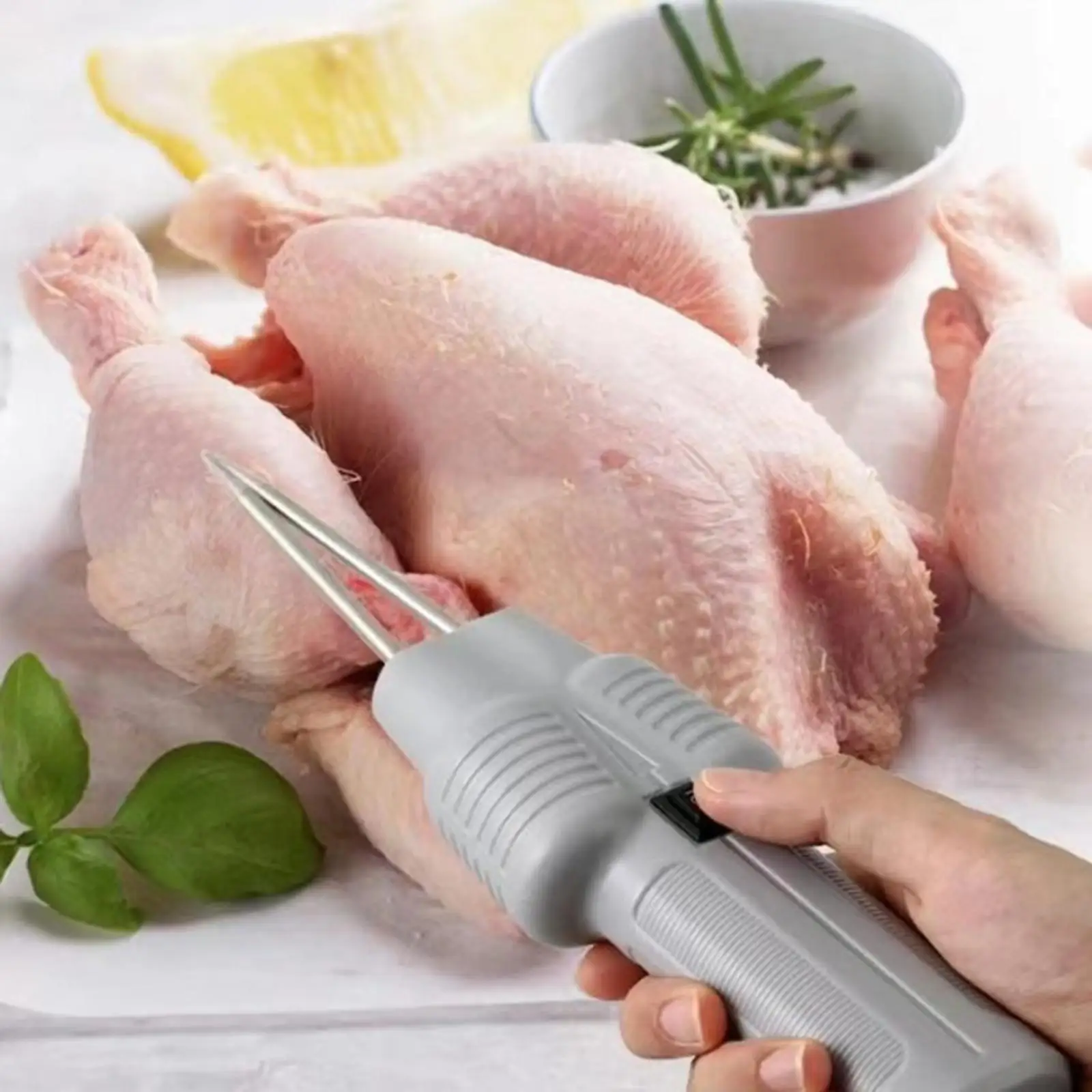 Electric Poultry Plucker Handheld Chicken Plucker Machine, Ergonomic Short Hair