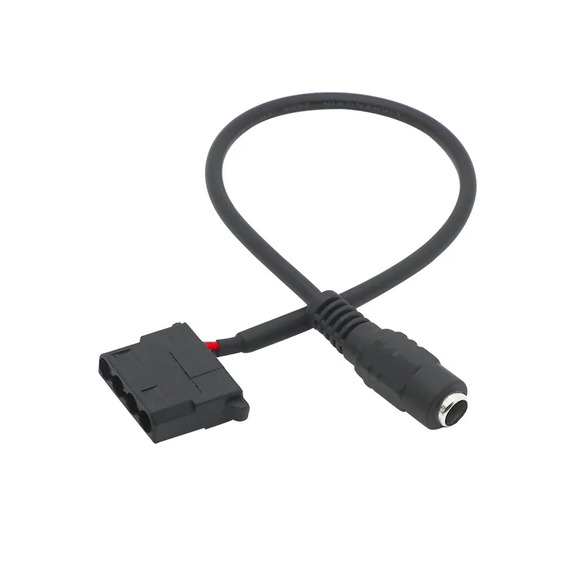 DC5521 to IDE Molex Cable Big 4Pin Female Plug to DC 5.5mm X 2.1mm Convert Cord 12V Power Adapter Line CPU Cooling Fan Wire